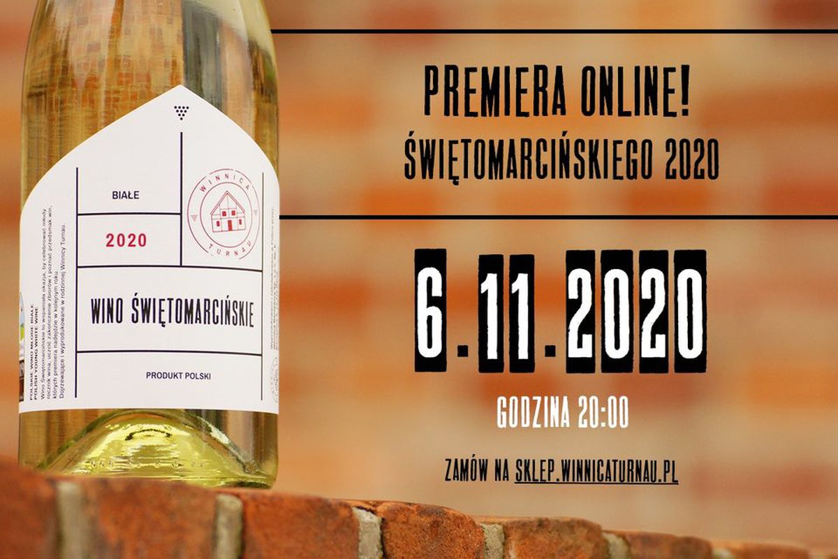 Premiera Świętomarcińskiego 2020 z Winnicy Turnau