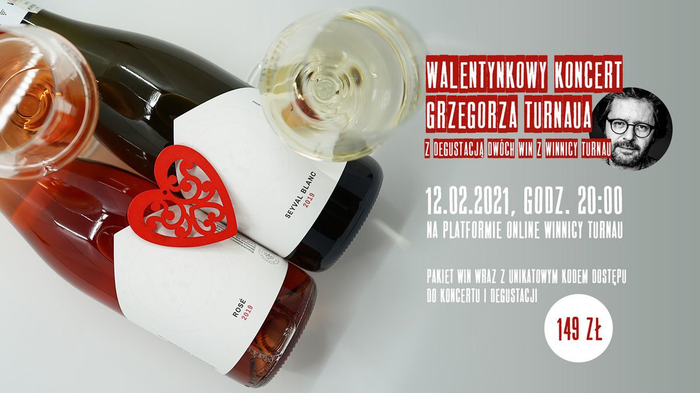 Walentynkowy koncert Grzegorza Turnaua z degustacją