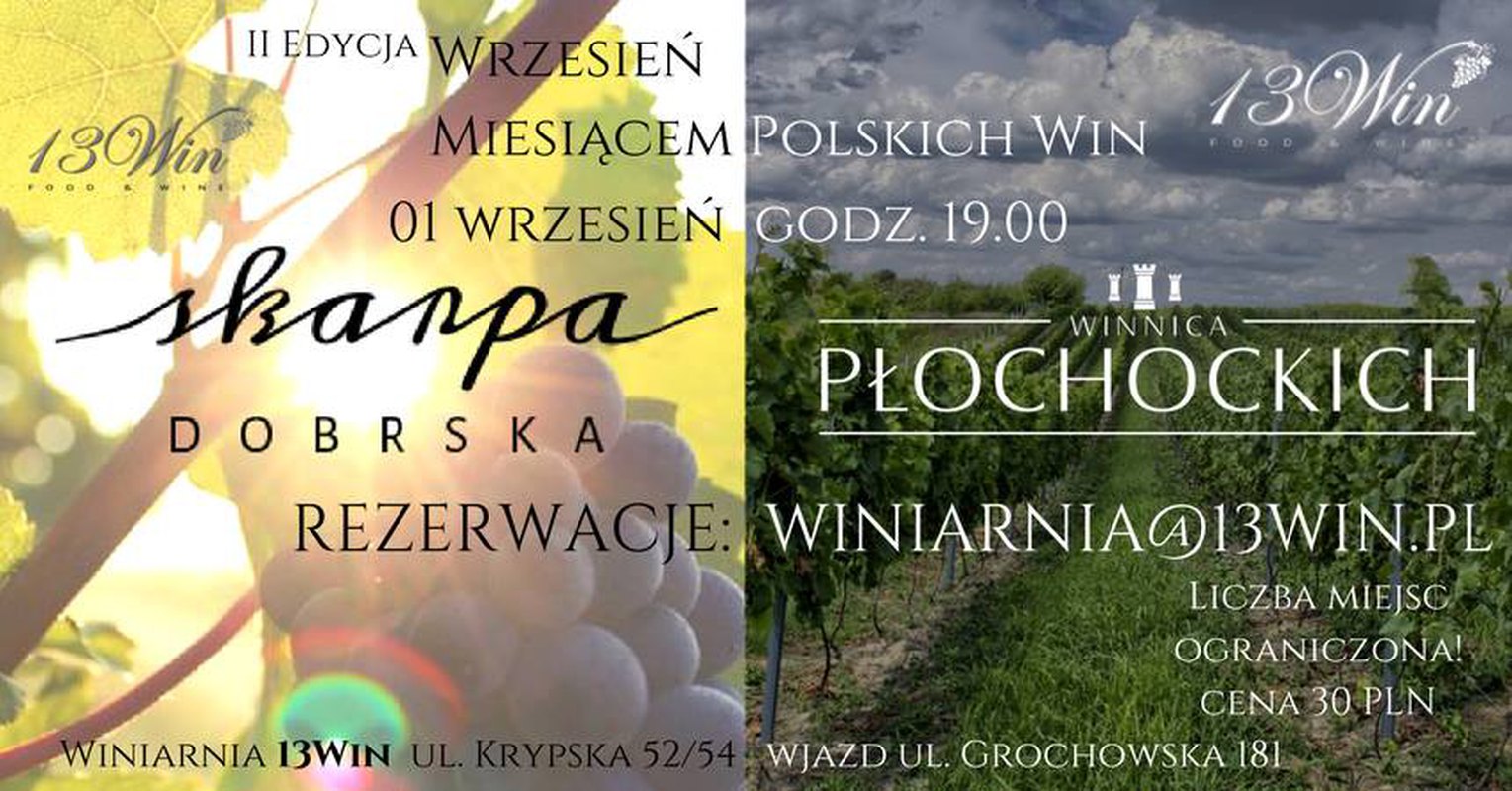II Edycja - Wrzesień Miesiącem Polskich Win (spotkanie 1)