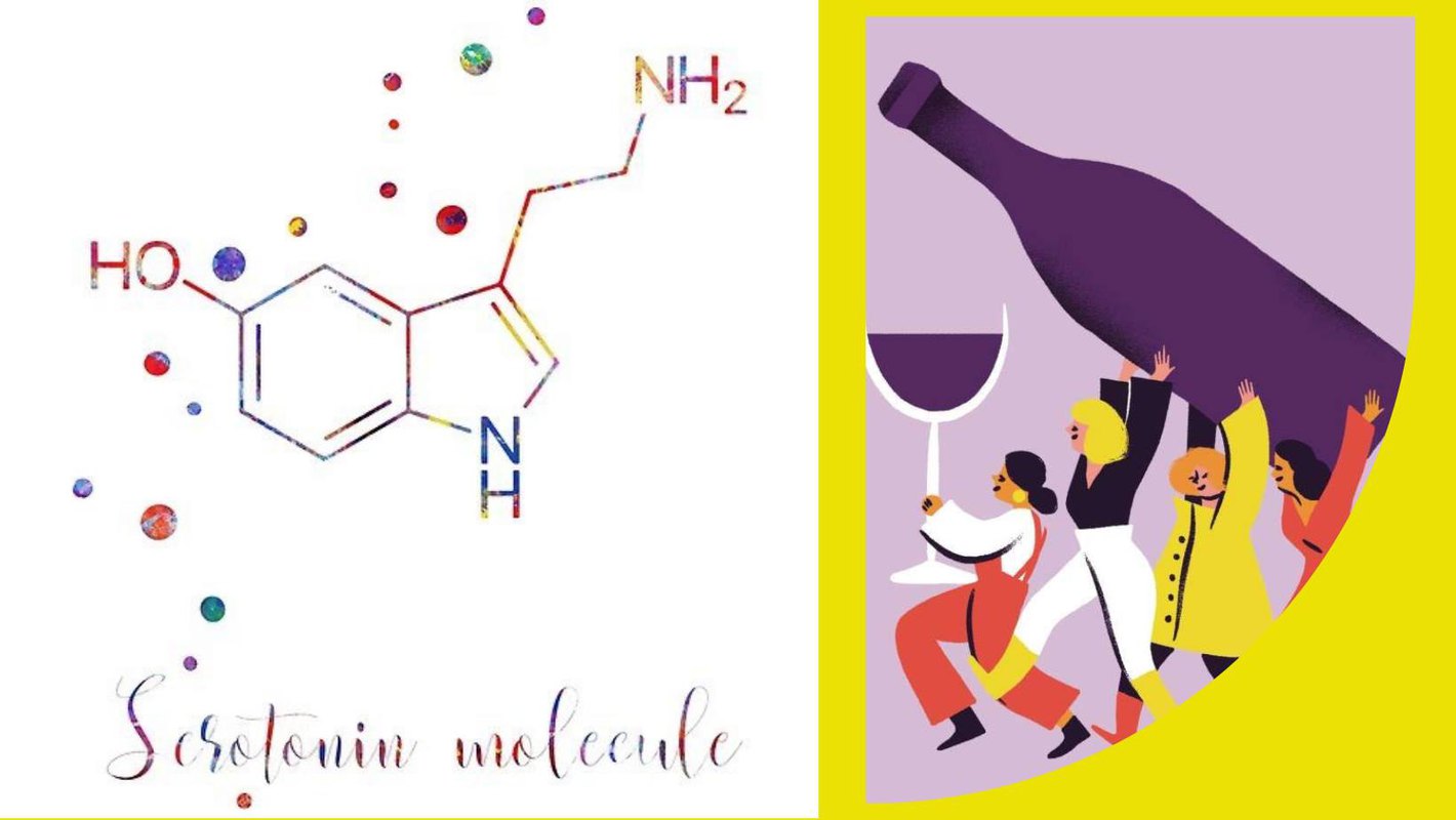 Serotonina wina - szczęście w winie i na talerzu