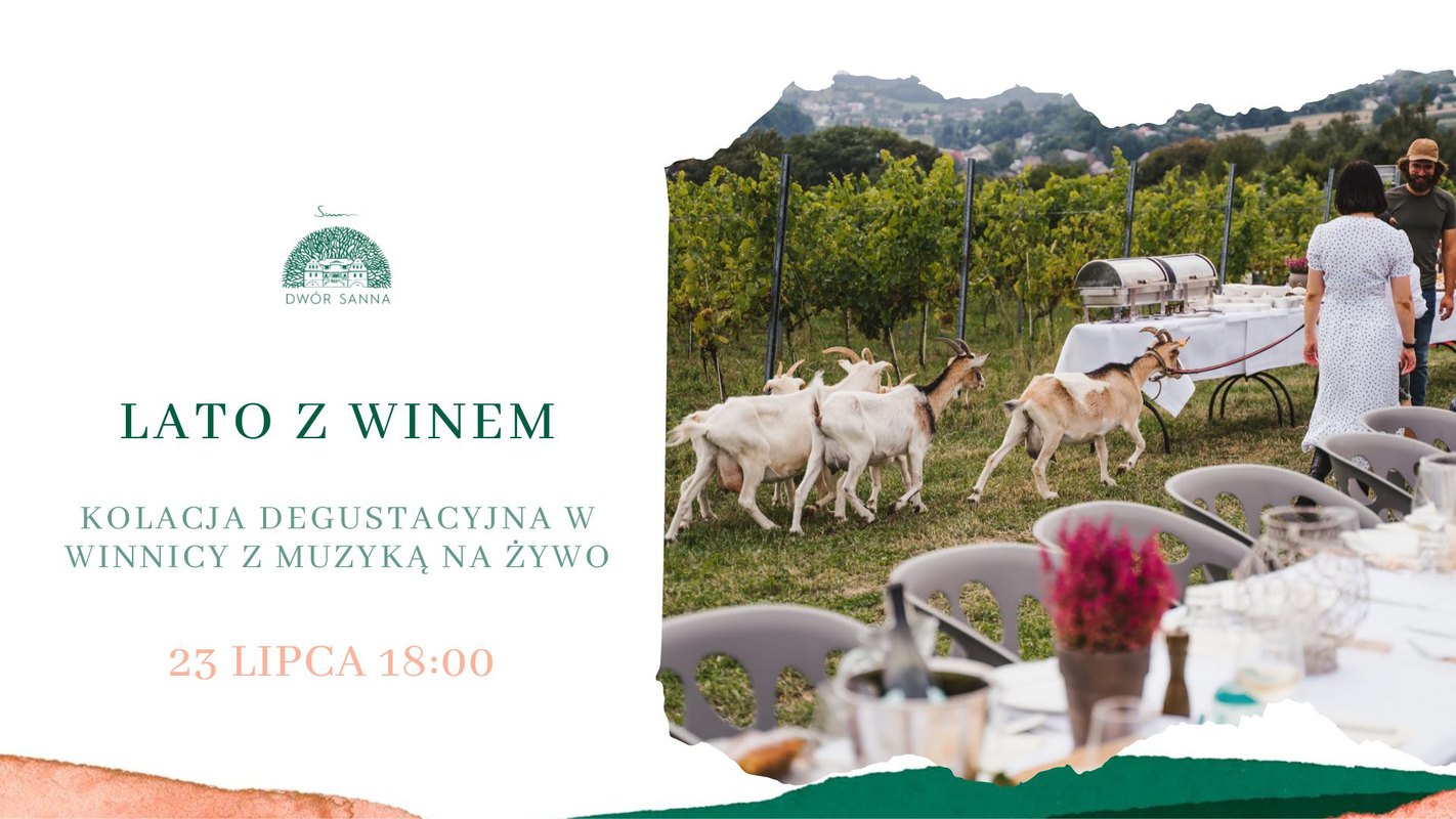 Lato z winem. Kolacja degustacyjna i koncert w winnicy