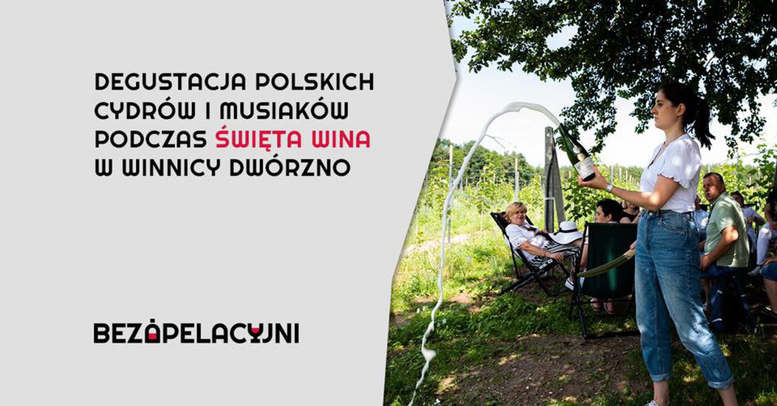 Degustacja Polskich win i cydrów podczas Święta Wina w Winnicy Dwórzno!