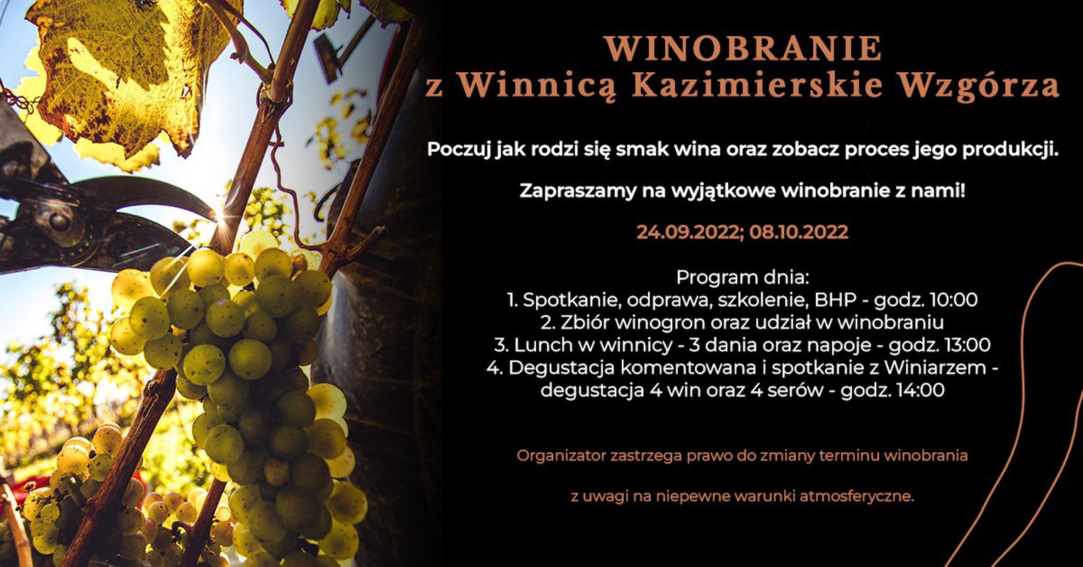 Winobranie z Winnicą Kazimierskie Wzgórza