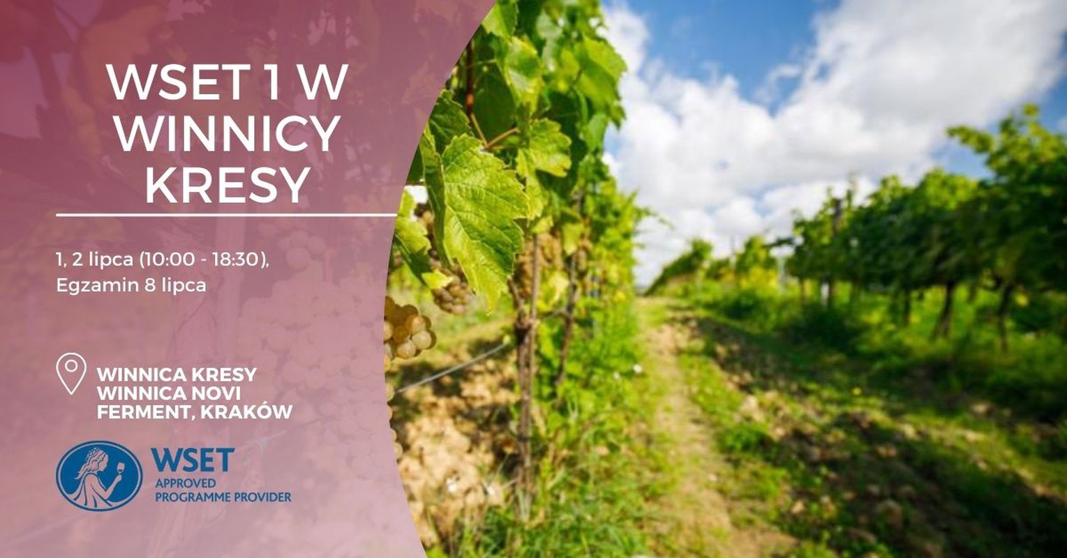 Kurs WSET 1 w winnicy Kresy połączony z wizytą w winnicy Novi