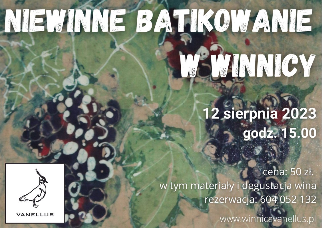 Niewinne batikowanie w winnicy