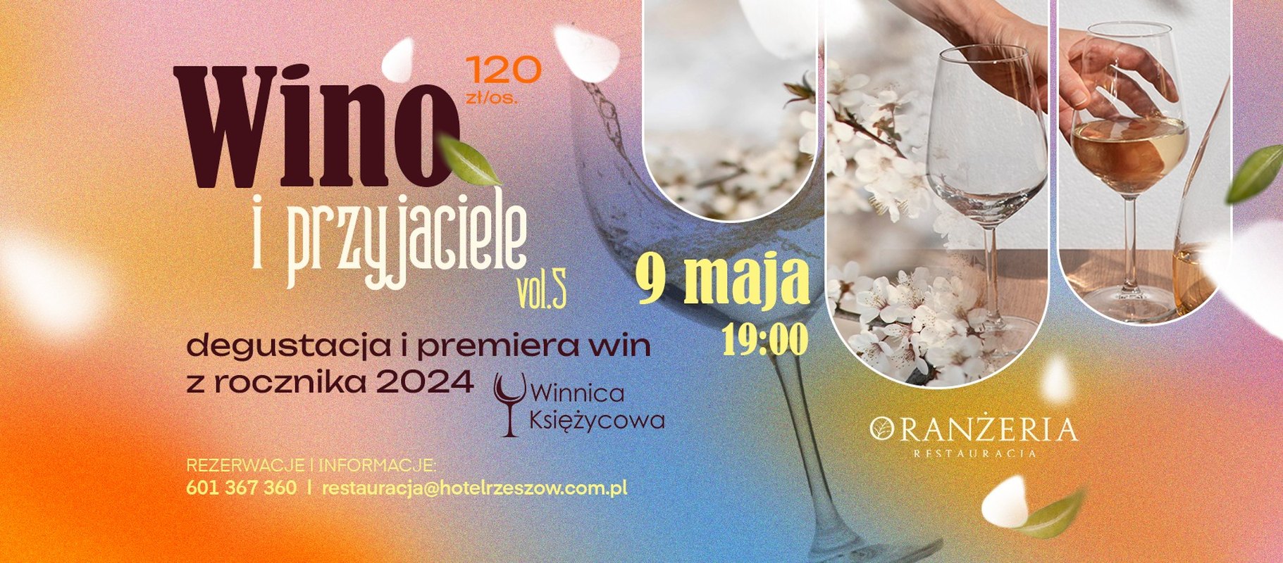 Wino i przyjaciele w Oranżerii - Winnica Księżycowa