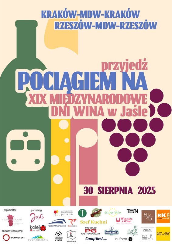 Pociągiem na XIX Międzynarodowe Dni Wina w Jaśle