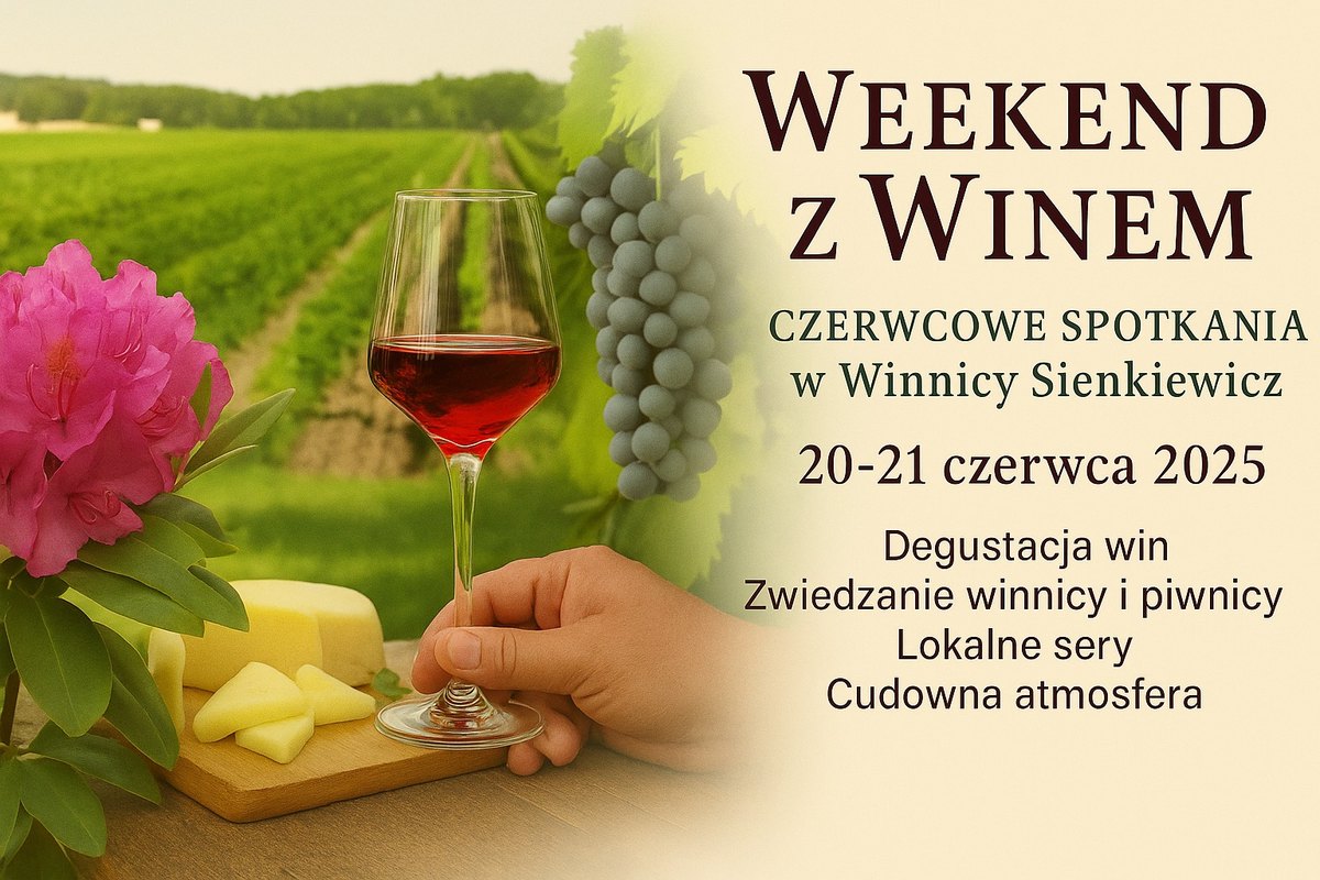 Weekend z Winem - Czerwcowe Spotkania w Winnicy Sienkiewicz
