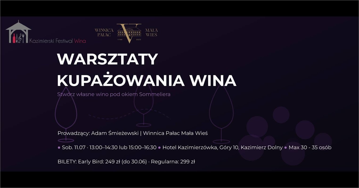 Warsztaty z Kupażowania Win (Pałac Mała Wieś)