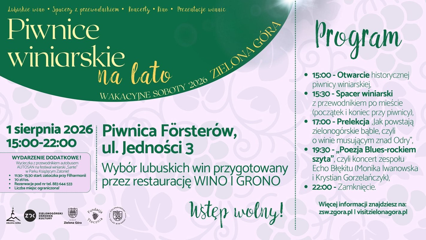 Piwnice winiarskie na lato