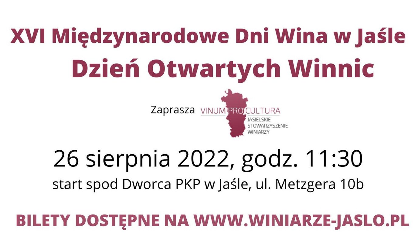 Dzień Otwartych Winnic 2022 - XVI MDW