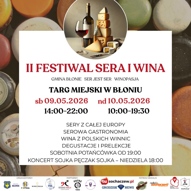 Festiwal Sera i Wina - Ser Jest Ser Winopasja Błonie