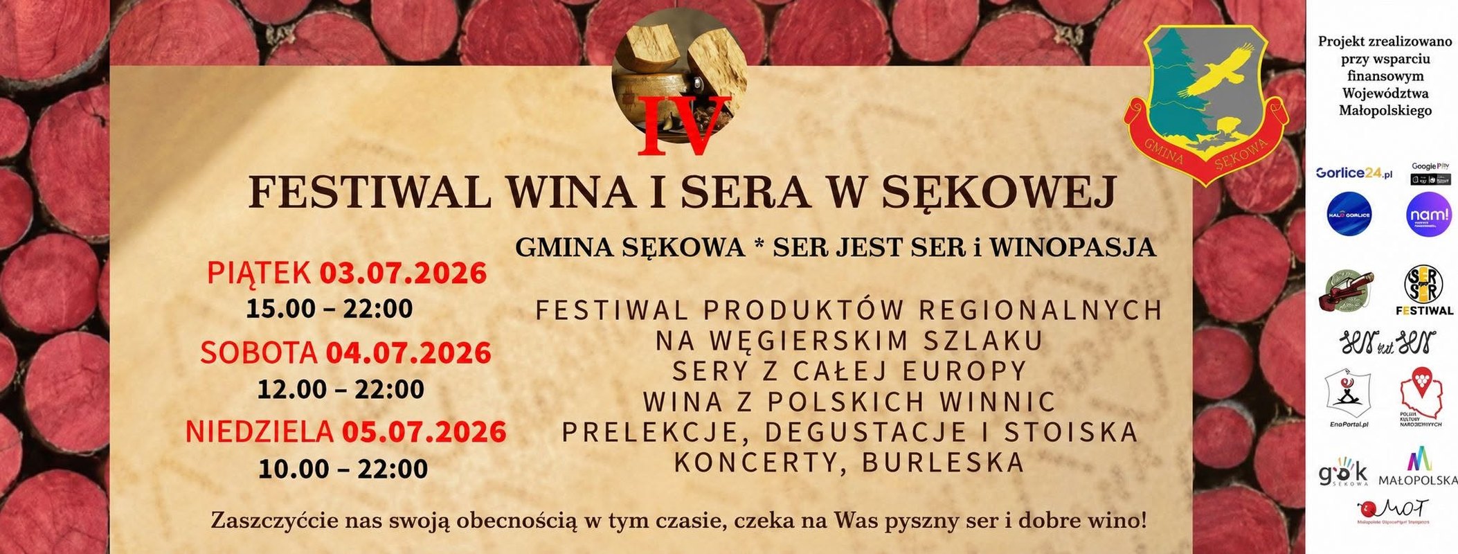 IV Festiwal Wina i Sera w Sękowej